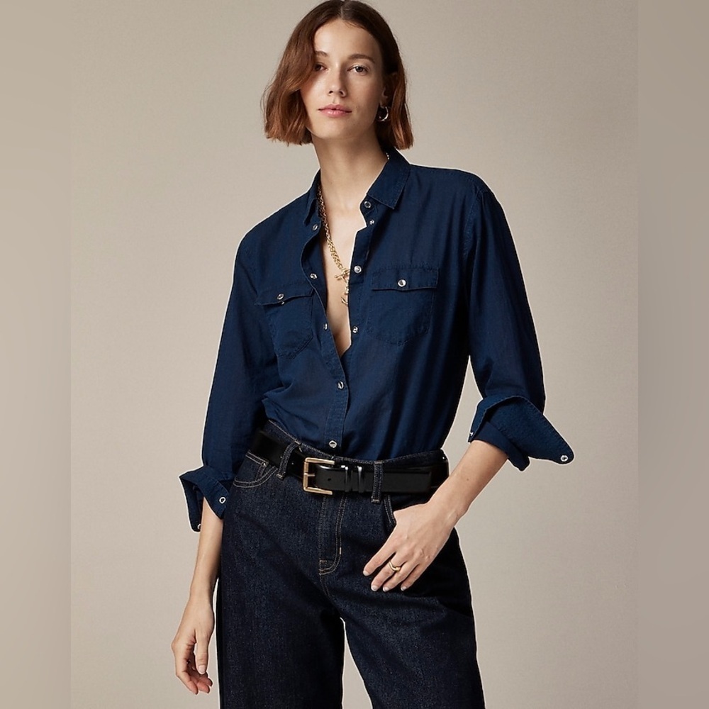 J. Crew Navy Button-Down Shirt